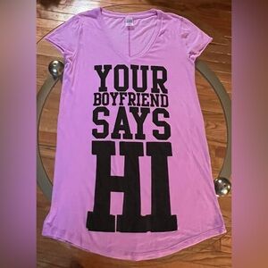 PINK Victoria's Secret Purple Pajama Top